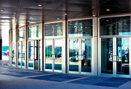 Glass Doors in Modern Office